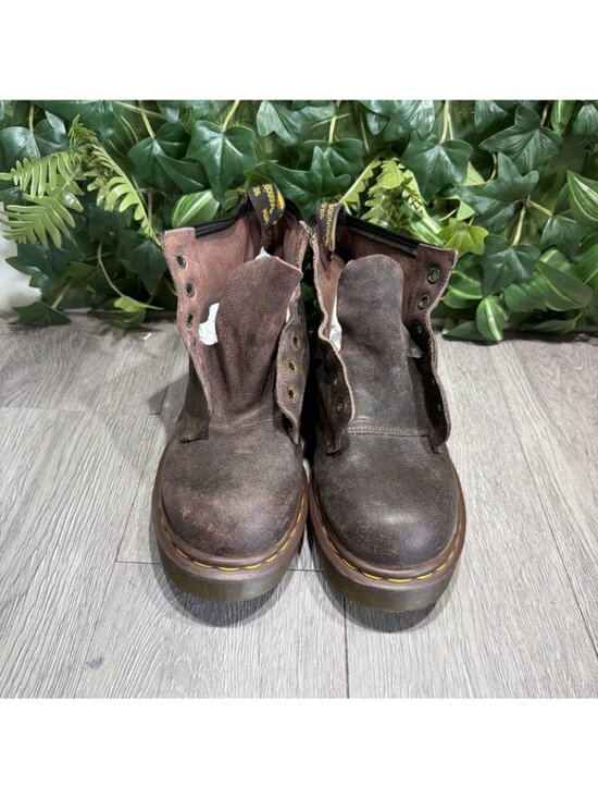 Dr. Martens 8340 England Boots Crazy Horse Brown Lace Up Combat Women Sz 9 US main image 10